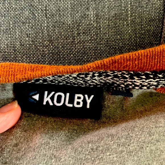Kolby long sleeve mustard and grey - Picture 3 of 3